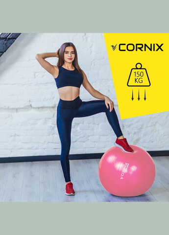 Мяч для фитнеса (фитбол) 85 см. Anti-Burst Pink Cornix XR-0251 (345713407)