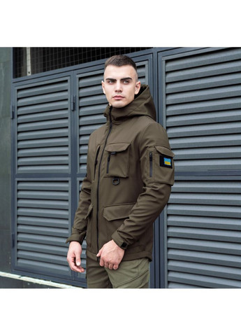 Оливкова (хакі) демісезонна куртка ukraine хакі Pobedov