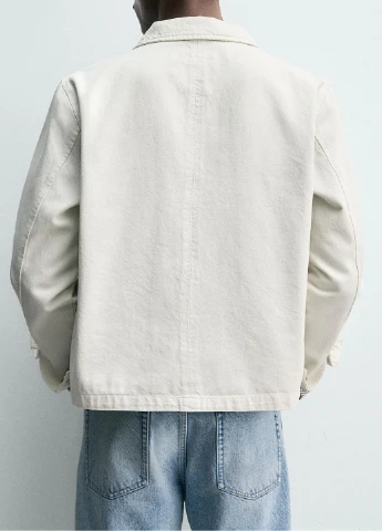 Белая летняя куртка Zara