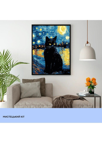 Набір для розпису по номерах "Мистецький кіт" 40*50 см, IDEA2-GX47168, ТМ "" 99IDEAS (369734645)