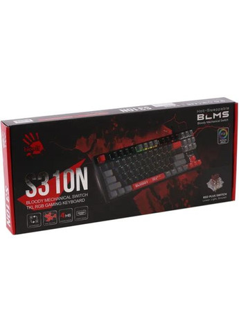 Клавіатура (4711421000598) A4Tech Bloody S310N USB Energy Red (356149747)