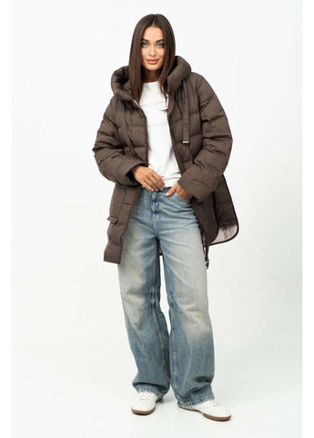 Чорна демісезонна куртка жіноча на осінь Lora Duvetti