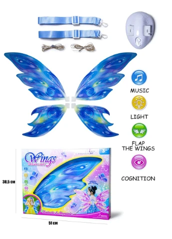 Дитячі крила феї Wings, підсвічування, музика. Multicolor (145775724) Yufeng (340912032)