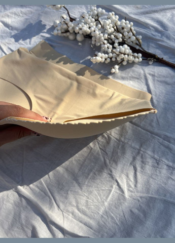 Дихаючі трусики сліпи ПУШ АП 1см з поролоновими сідницями S M L XL 2XL бежеві Po Fanu (303400863)