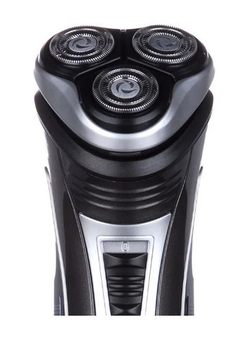 Чоловіча електробритва для бороди Geemy 7090 роторна акумуляторна електро бритва Чорна Gemei (297332074)