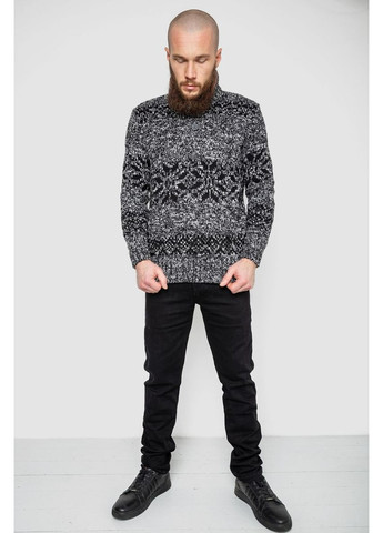 Черно-белый демисезонный свитер мужской,, 214r10321 Ager