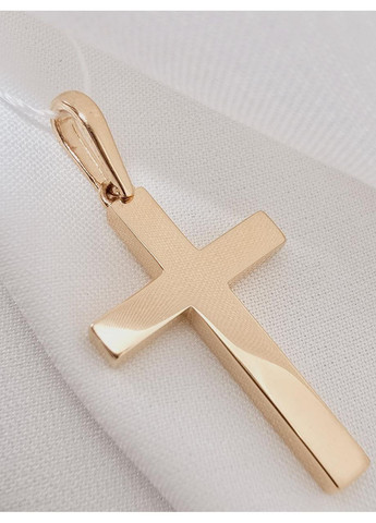 Золотий хрестик без розп’яття, червоне золото 585 проби 3010264101-1п SOVA jewelry house (365268273)