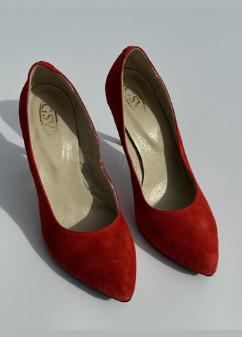 Shoes Туфли красный з натуральная замша, — (315598642)