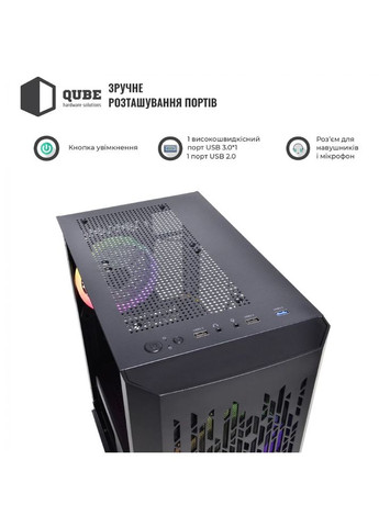 Корпус BLOCK Black (BLOCK_FMMU3) QUBE (311280323)