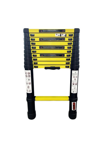 Драбина телескопічна алюмінієва KME1032Y/881032 (3.2 м, 11 сходинок, 8.3 кг) GTM (298344833)