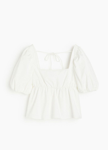 Молочная летняя блузка H&M