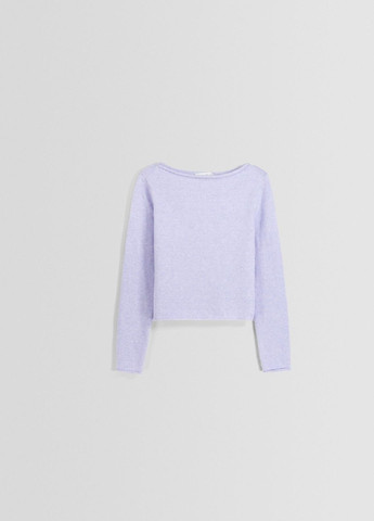 Фиолетовый демисезонный свитер Bershka