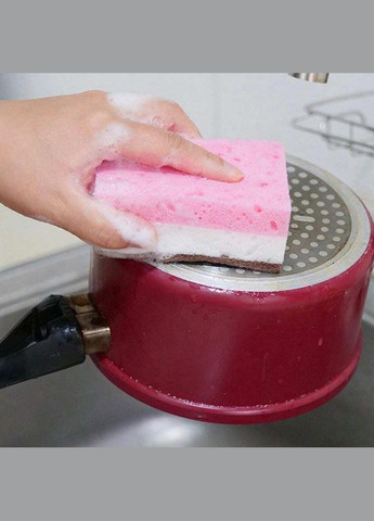 Набір із 5 губок для миття посуду різнокольорові (NR0167_2) No Brand (315885394)