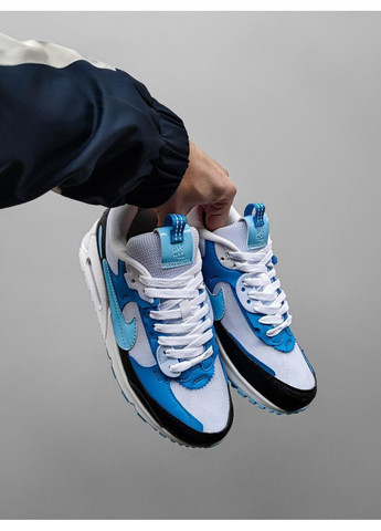 КРОССОВКИ ЖЕНСКИЕ NIKE AIR MAX 90 FUTURA COBALT BLISS НАЙК АИР МАКС 90 No Brand белые демисезоны (367171135)
