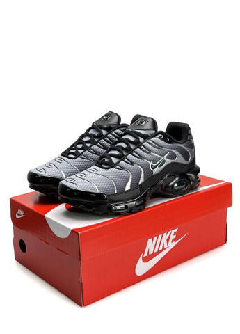 Сірі Осінні кросівки чоловічі nike No Brand Air Max Plus New Black Grey Silver