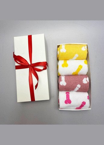 Комбинированные бокс мужских высоких носков 40-45 на 4 пары в подарочной коробке Vakko (306424094)