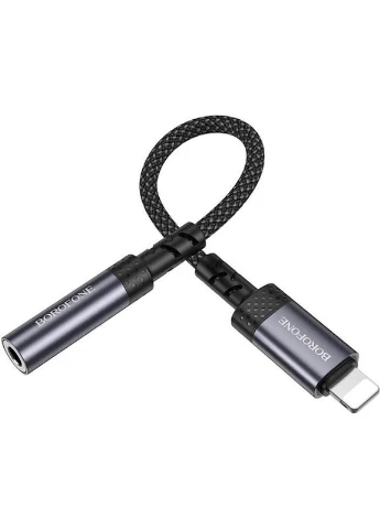 Перехідник BV24 iP to 3.5mm Metal Grey (6941991120398) Borofone (382182556)