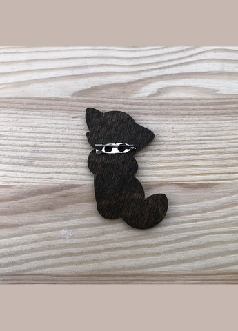 Значок из дерева "Лисёнок с кофе" Cozy-Up (291162263)