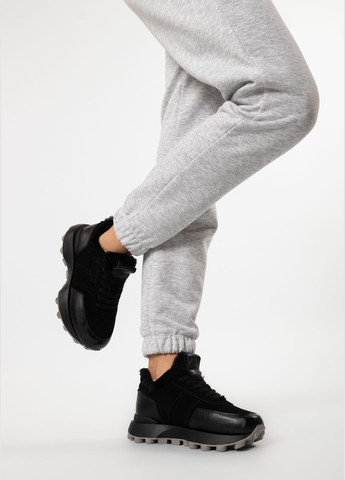 Кроссовки (1918Ц) Vensi чёрные зима (328913574)