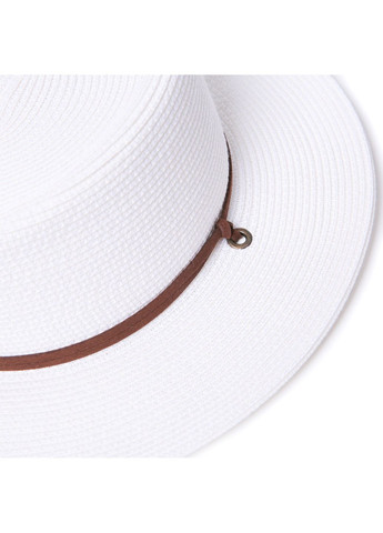 Капелюх порк-пай чоловічий з замшевим шнурком папір білий ЕМЕРІ 734-074 LuckyLOOK 734-074М (328217390)