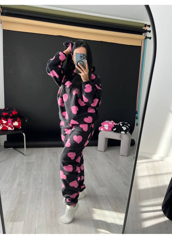 Черная всесезон женская пижама No Brand