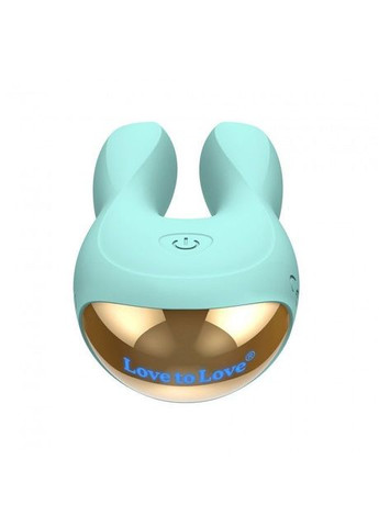 Вібратор-кролик Hear Me Menthe з двома моторчиками і різнобарвною LED-підсвіткою Love To Love (360966287)