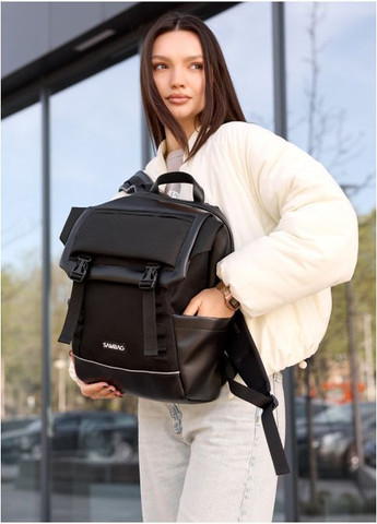 Жіночий рюкзак Aura чорний Sambag (302519202)