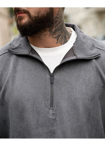 Сірий демісезонний чоловічий замшевий костюм No Brand