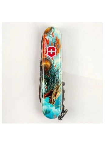 Нож Huntsman Zodiac 91 мм Бойовий дракон (1.3713.7_Z3230p) Victorinox (391415583)