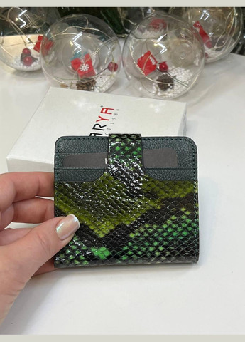 Картхолдер (кошелек для визиток и карточек плюс два отделения для купюры) Турция натуральная кожа питон Karya (341322788)