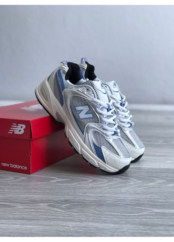 Кроссовки New Balance 530 Steel Blue MR530KC No Brand белые демисезоны (366196223)