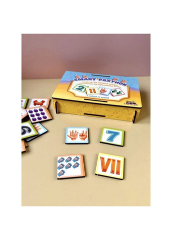 Деревянный пазл-сортер "SMART СЧЕТ" (ПСФ097) PSF097 математическое пособие Ubumblebees (367966977)