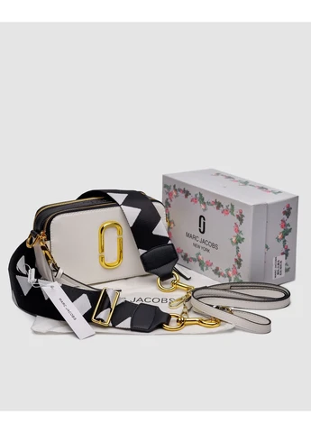 Сумка MARC JACOBS The Snapshot White Black Марк Джейкобс No Brand (377508352)