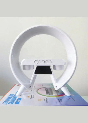 Настольная аккумуляторная смарт лампа ночник часы со встроенным аккумулятором No Brand (302243398)