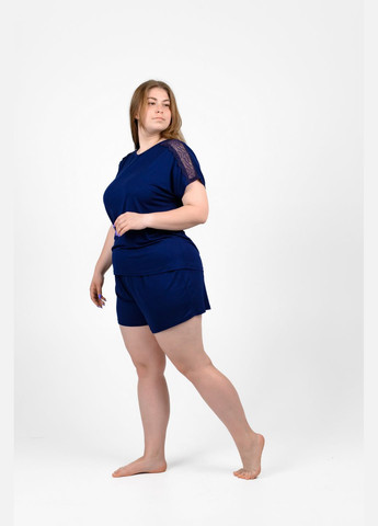 Синяя женский комплект больших размеров NEL