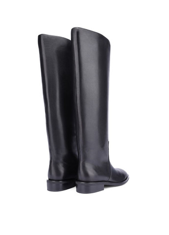 Осенние женские сапоги ft2423-201-1 черная кожа Attizzare