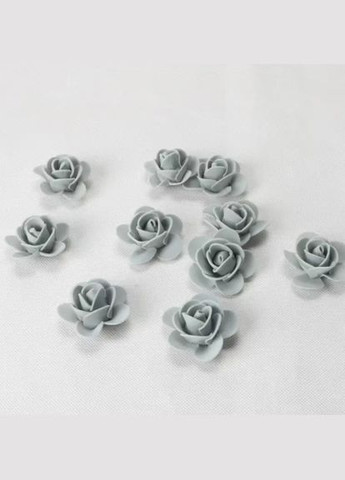 Маленькі квіточки для декору 50 штук 3 см сірий Jannet квіти (330758655)