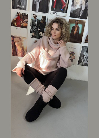 Повседневный демисезонный костюм четвёрка свободного кроя (кофта+шарф+гетры+лосины), приятный и очень удобный костюм No Brand 709-1 (306717639)