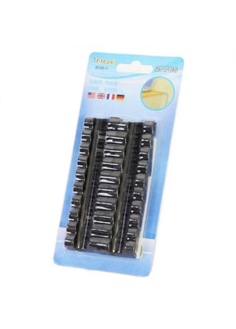 Органайзер фиксатор кабеля зажим для проводов 20 шт Черный CHOICE (349844270)