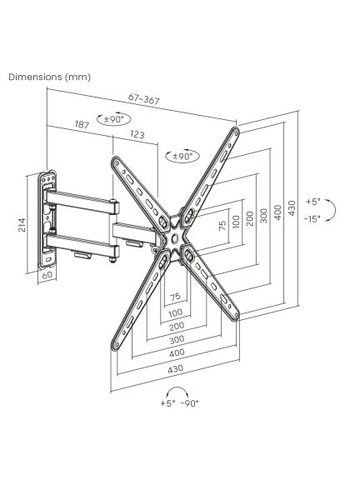 Кронштейн Brateck LDA40-443 (370018162)