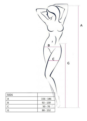 Еротичні колготки-бодистокінг S026 white Passion (303905137)