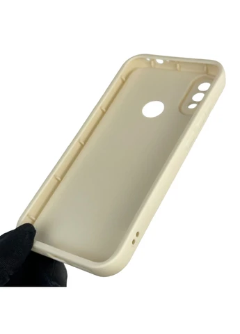 Чехол силиконовый оригинальный Soft Touch с 3D принтом милый мишка для Redmi Note 7 молочный (Полная защита камеры) Xiaomi (377093861)