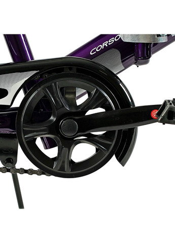 Велосипед складной 24" Advance AD-241, односкоростной, складная стальная рама 14". Purple (148346) Corso (340910605)