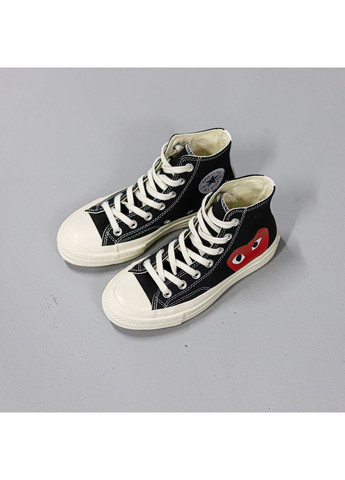 Білі Осінні кеди converse chuck taylor all star 70 hi comme des garcons play black a08791c конверс No Brand