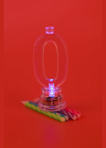Набір свічки +цифра LED Maxi 0 що світиться MX701007-0 (123456789167) shop (123456789167) No Brand (362917424)