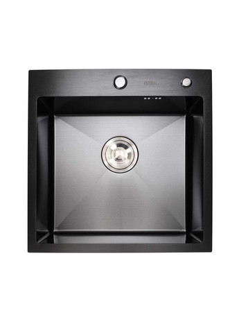 Кухонна мийка Handmade PVD чорна 500х500х220 (3,0/1,5 мм корзина та дозатор в комплекті) Platinum (269793040)