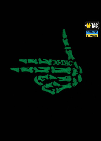 Нашивка Skeleton shooter (вишивка) Black M-TAC (315047809)