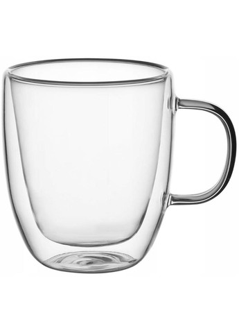 Набор термокружек 250мл стеклянные кружки с двойными стенками для горячих и холодных напитков Kamille (368980024)