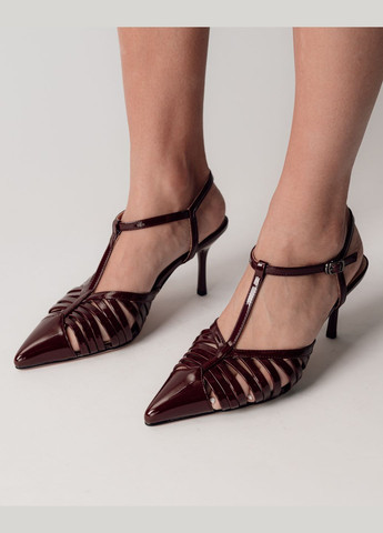 Босоніжки на високій шпильці лакова шкіра Aiformaria (325215326)