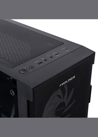 Корпус E115 Tempered Glass&Mesh Black Prologix (314834330)